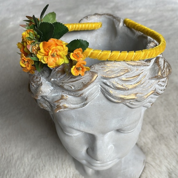Yellow Orange Wild Rose Headband - Picture 7 of 16